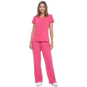 WOMEN'S COOL STRETCH V-NECK TOP AND CARGO PANT SET $35
